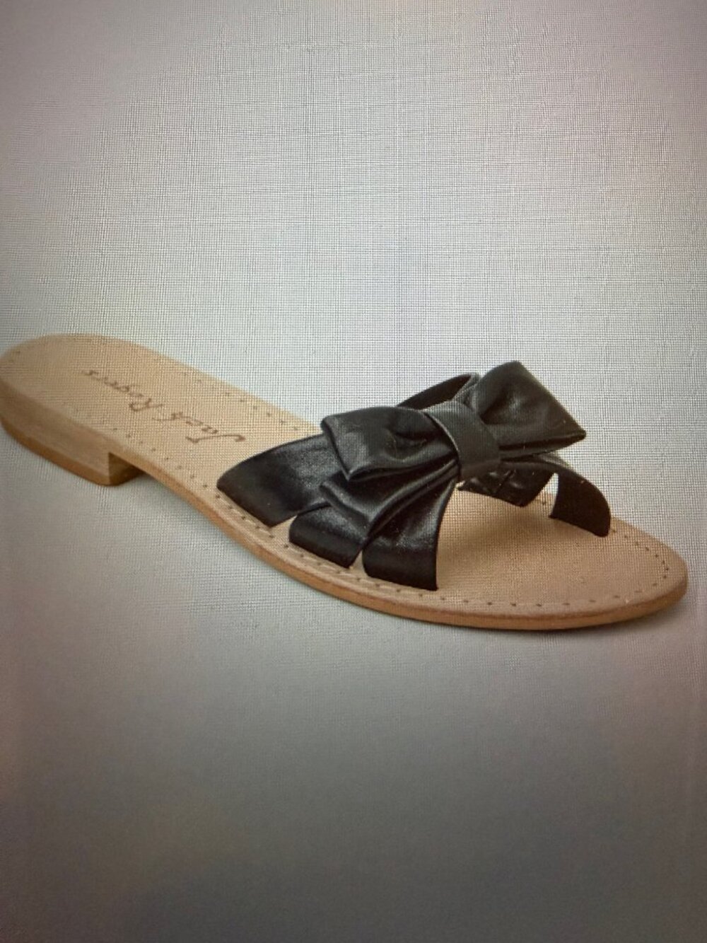 NEW IN BOX Jack Rogers Brightly Bow Sandal-Nappa Color: Black Size: 7